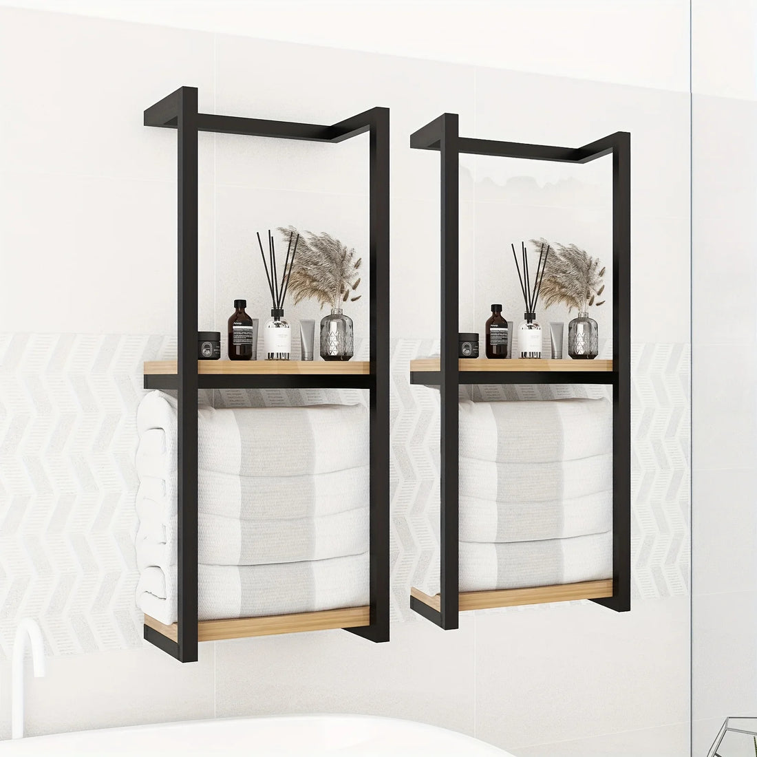 Wall-Mounted Towel Rack